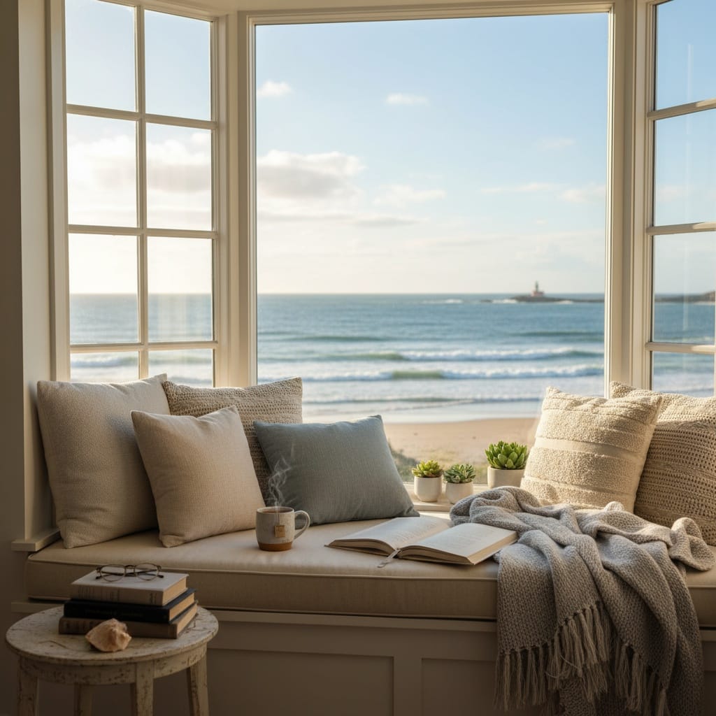 cozy reading nook window 70668258
