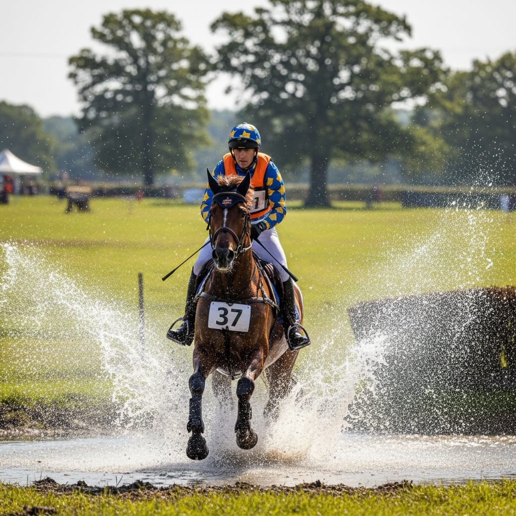 cross country water jump 44665782