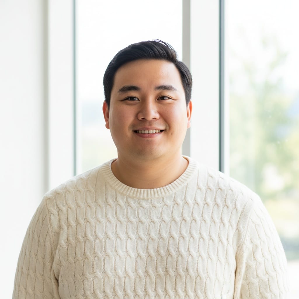 curve asian man bright airy window backdrop 16089043