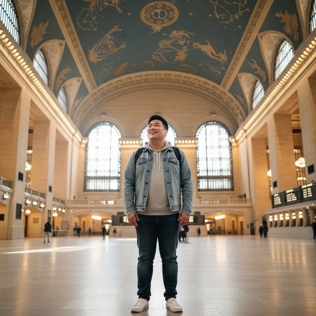 curve asian man grand central terminal interior 81749856
