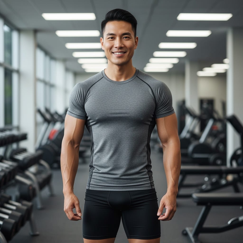 curve asian man gym fitness active 41305307