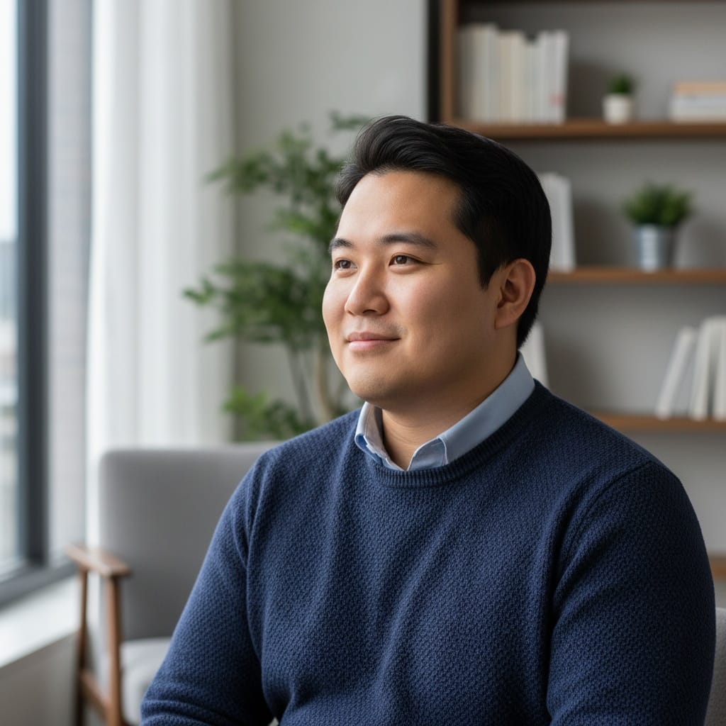 curve asian man window lit profile 33775582