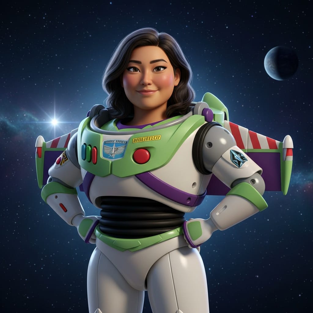 curve asian woman buzz lightyear space ranger 74184512