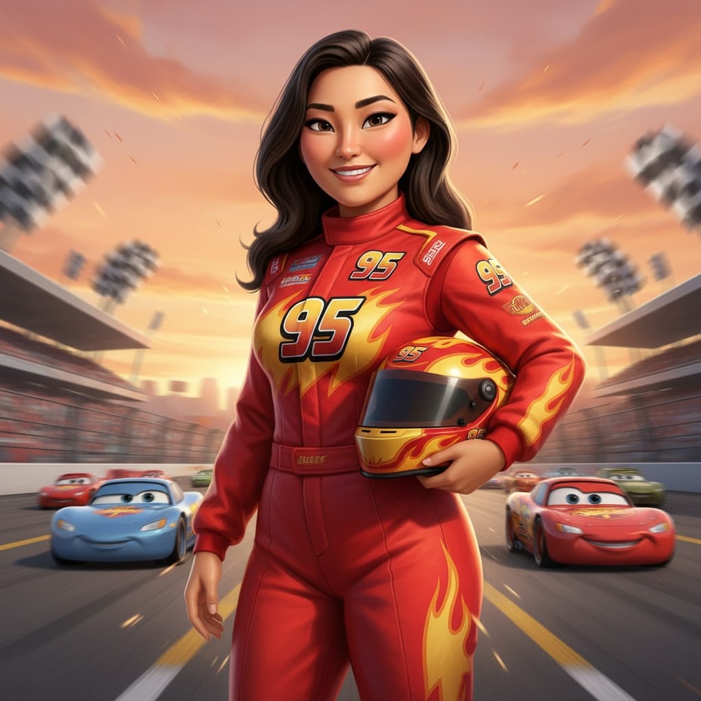 curve asian woman cars lightning mcqueen racer 40748846