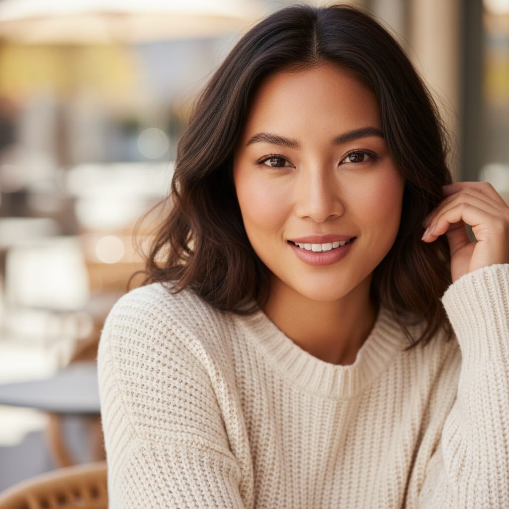 curve asian woman close up detail focus 37643172