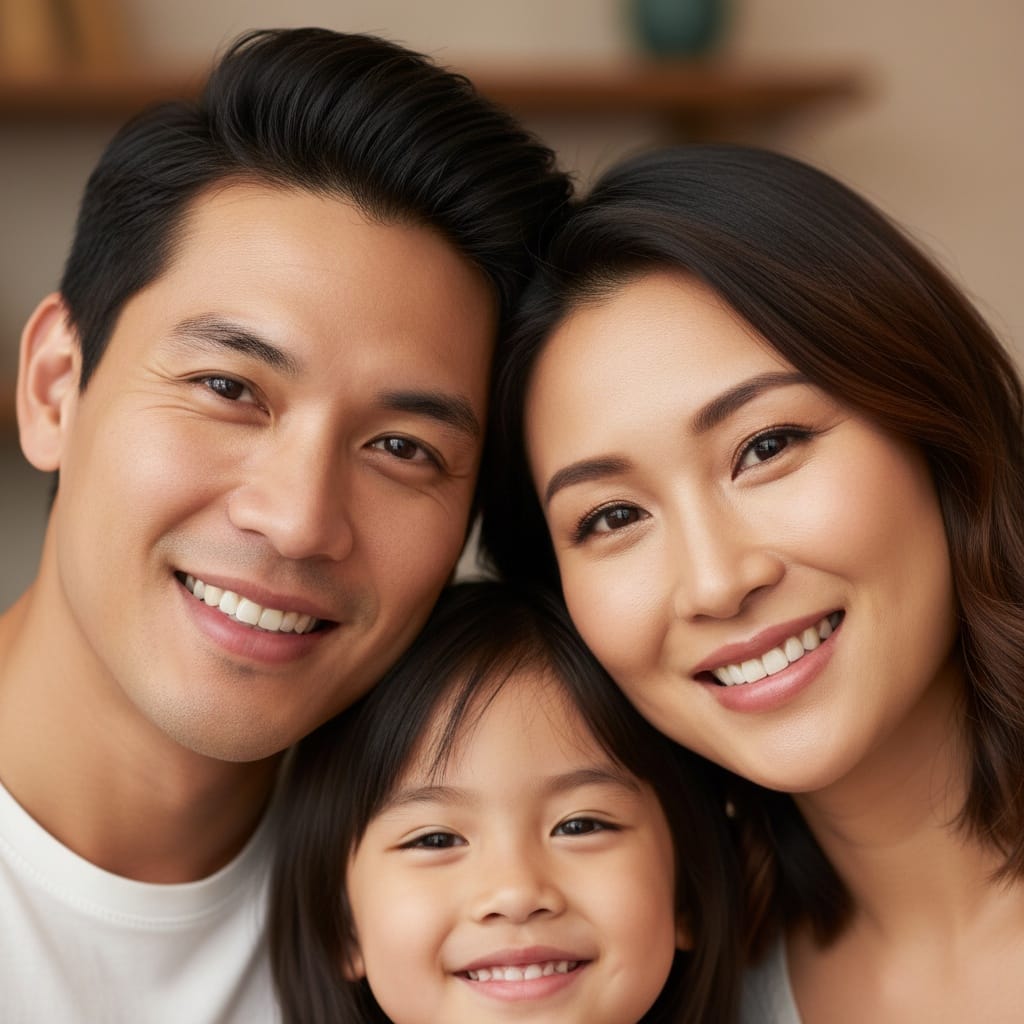 curve asian woman close up faces together 97838785