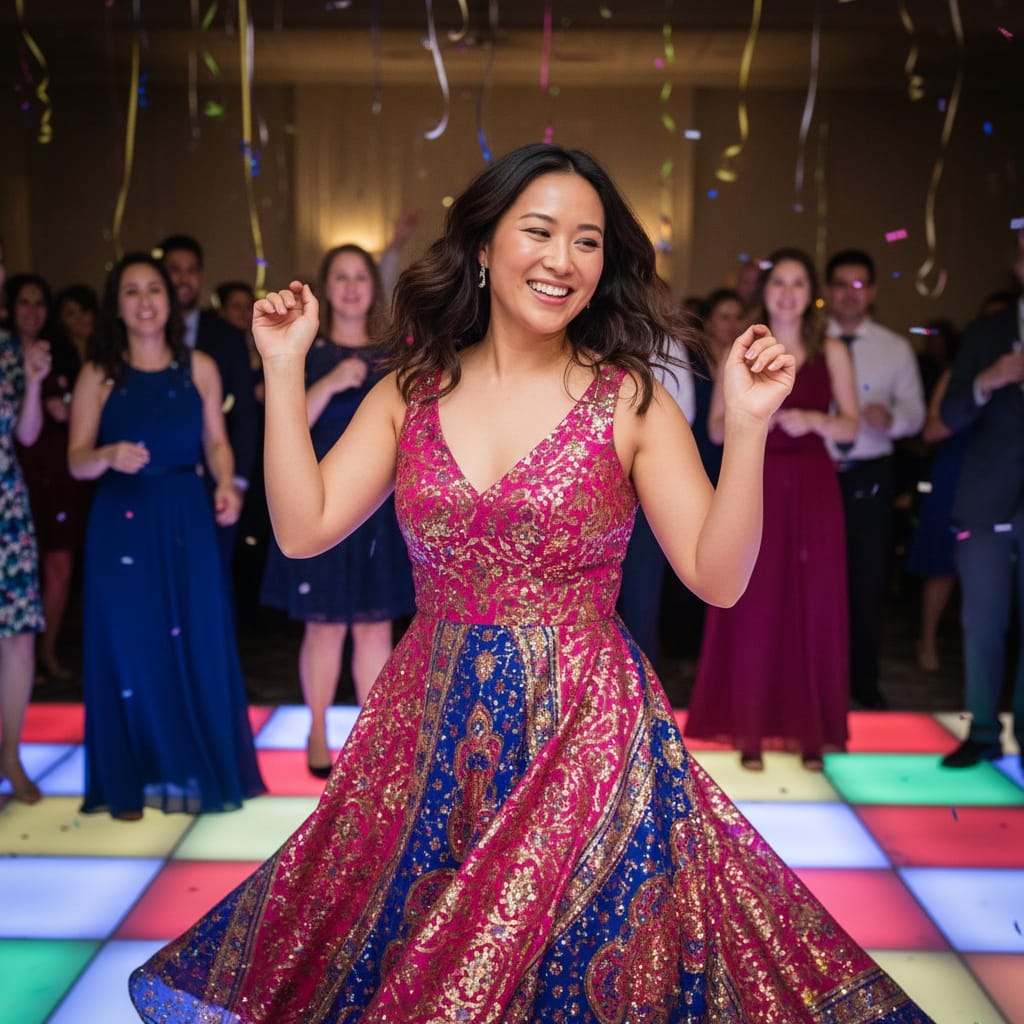 curve asian woman dance floor celebration 20948882