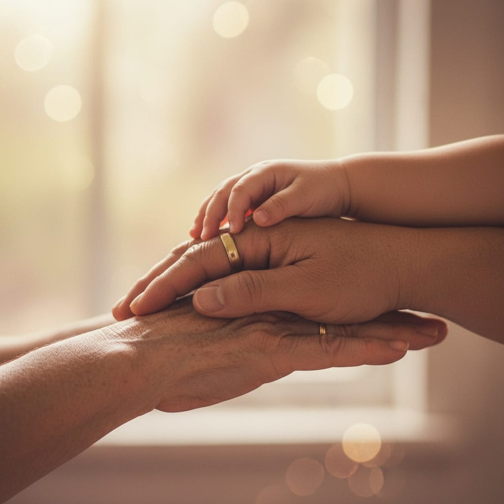 curve asian woman generations hands together 72435830