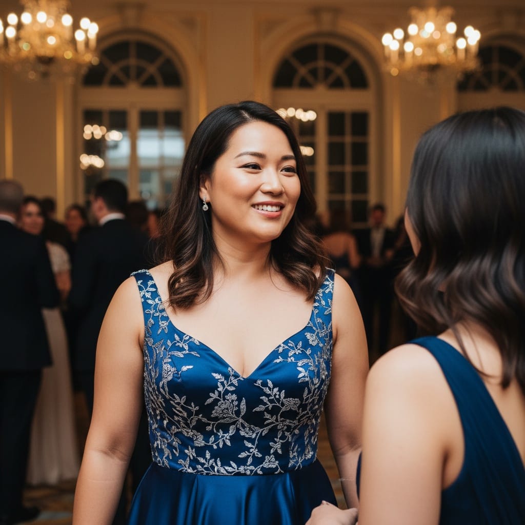 curve asian woman networking conversation 94684771
