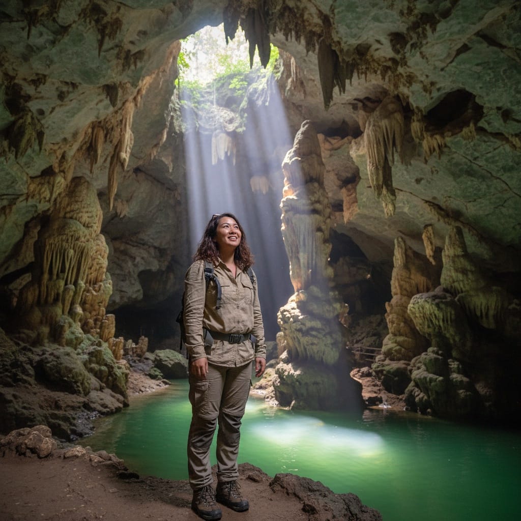 curve asian woman phong nha cave adventure 14116409