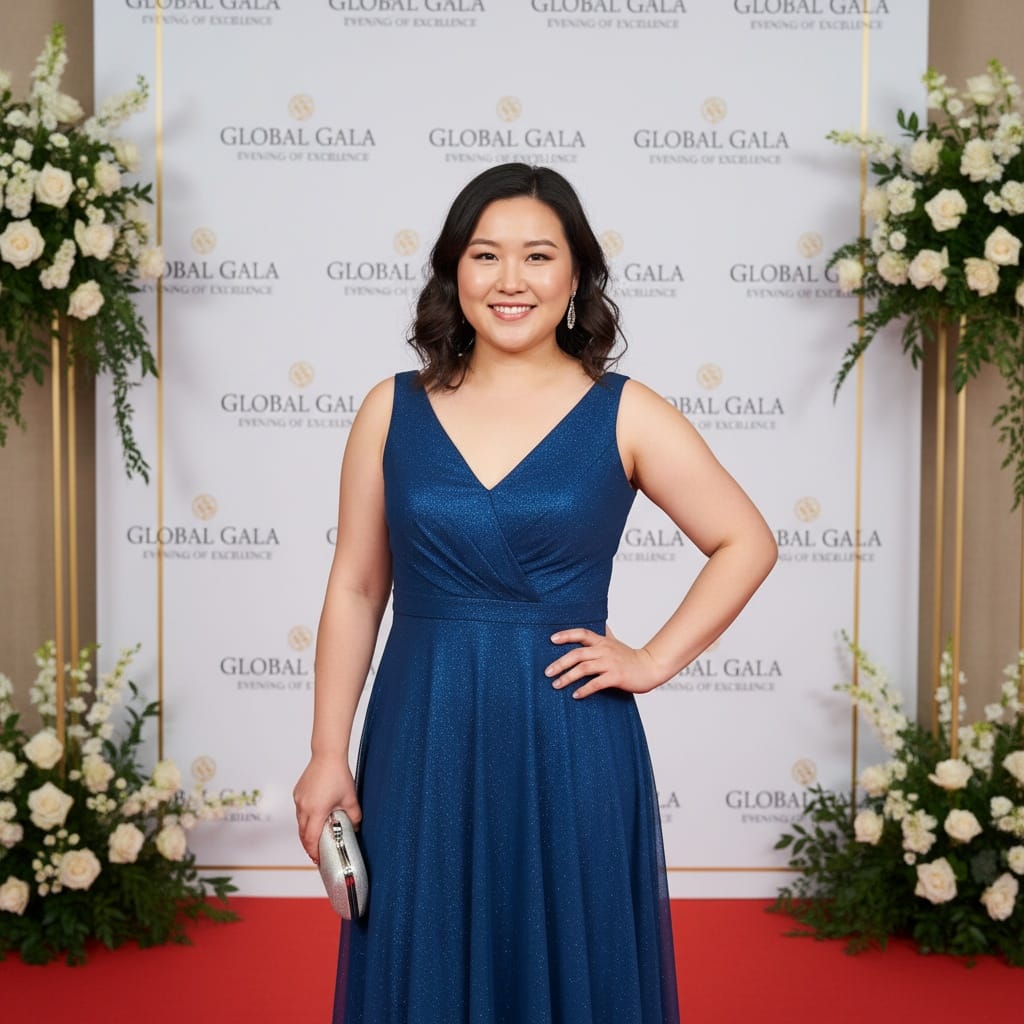 curve asian woman red carpet arrival 83074098