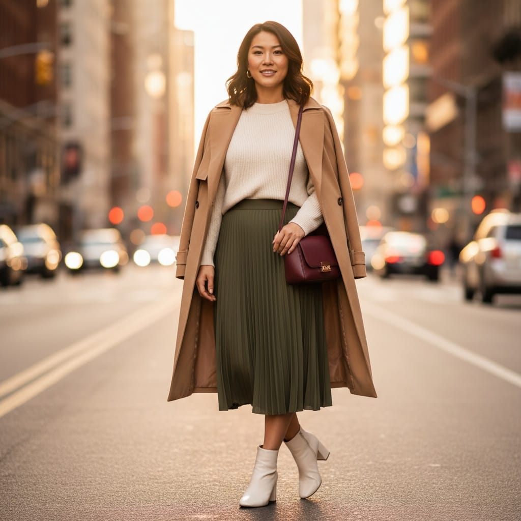 curve asian woman urban street style full body 11397233