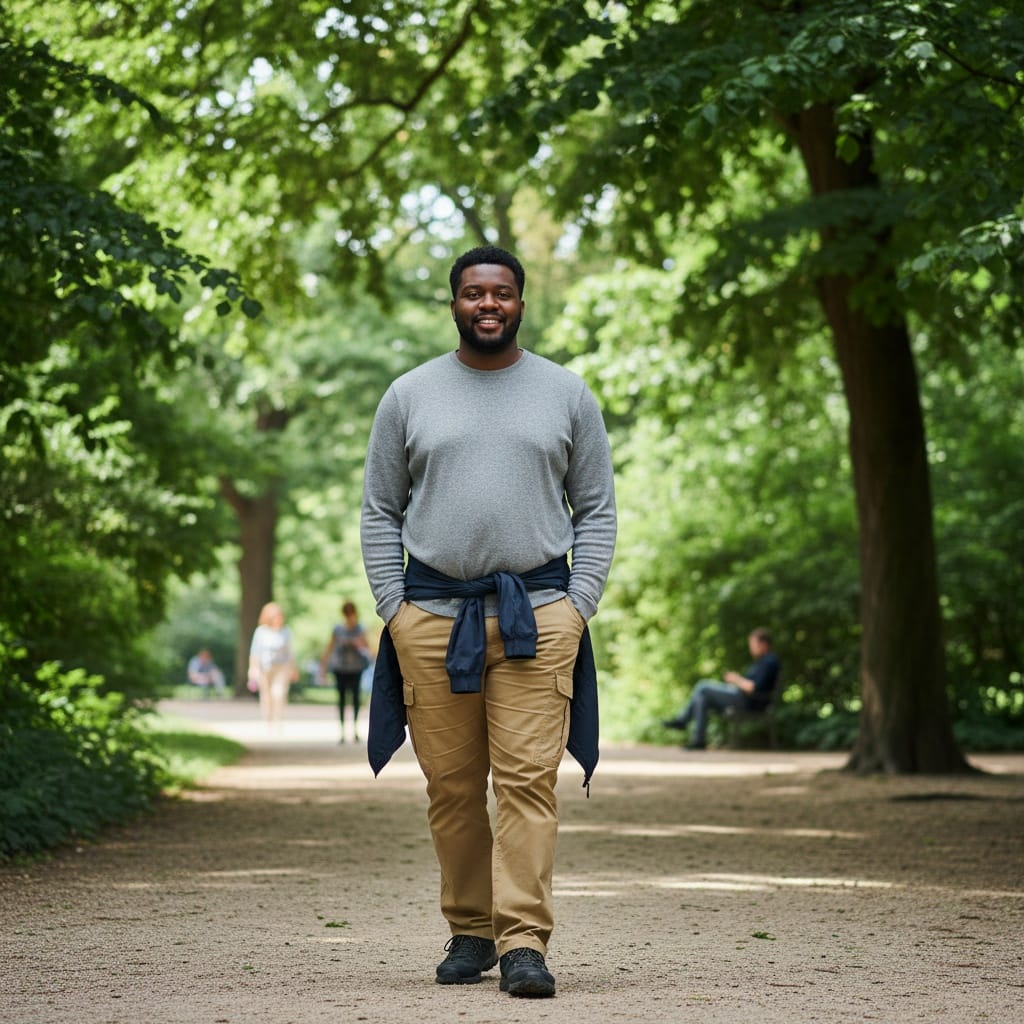 curve black man tiergarten park nature 34613422