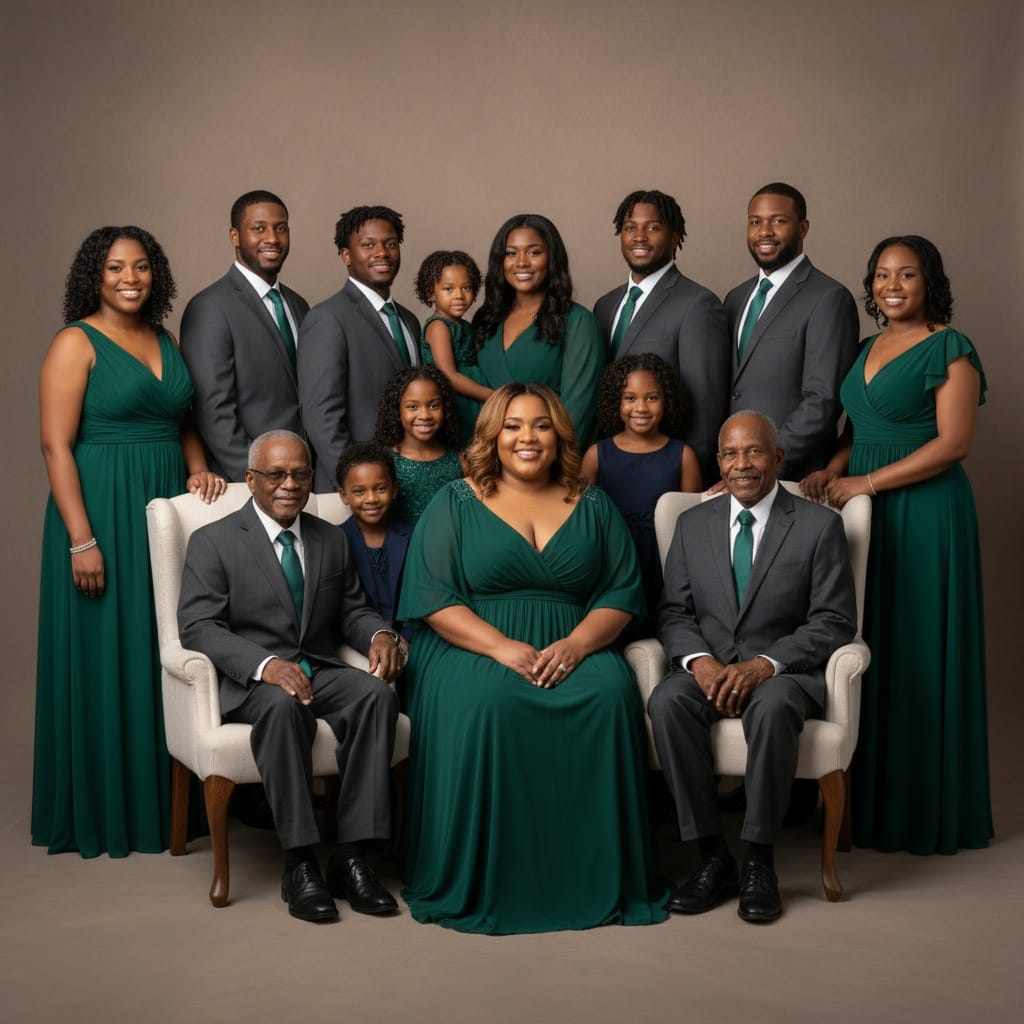 curve black woman formal studio portrait 36247575