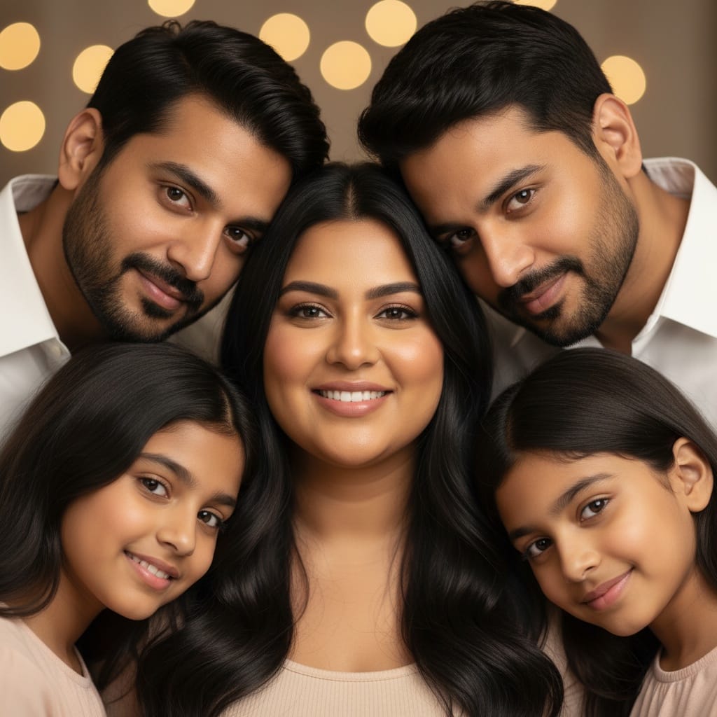 curve indian woman close up intimate huddle 47706018
