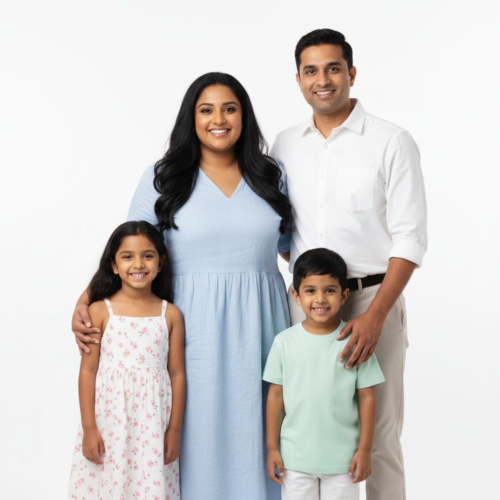 curve indian woman white background bright modern 14129954