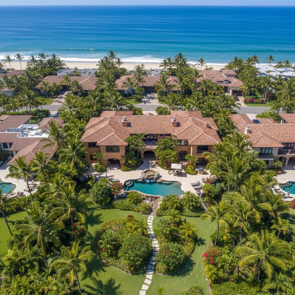 curve latino woman aerial property overview 16336466