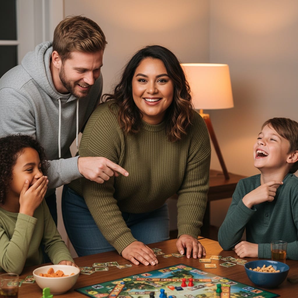 curve latino woman game night playing 72500039