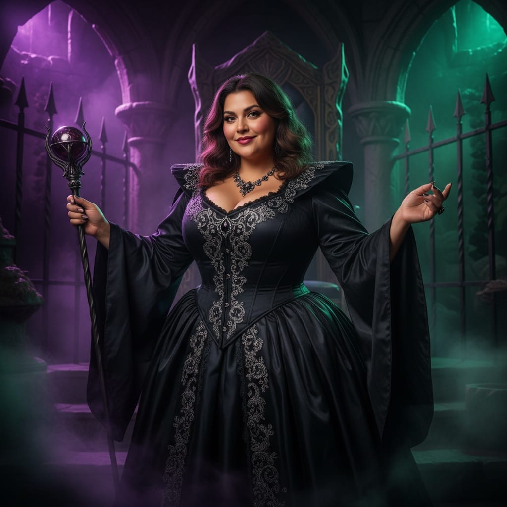 curve latino woman villain dramatic portrait 14398567