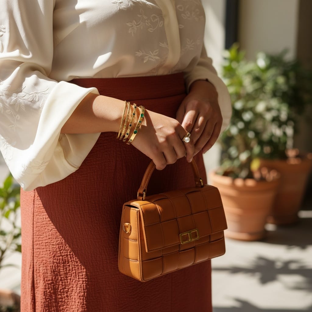 curve middle_eastern woman close up outfit details 16546974