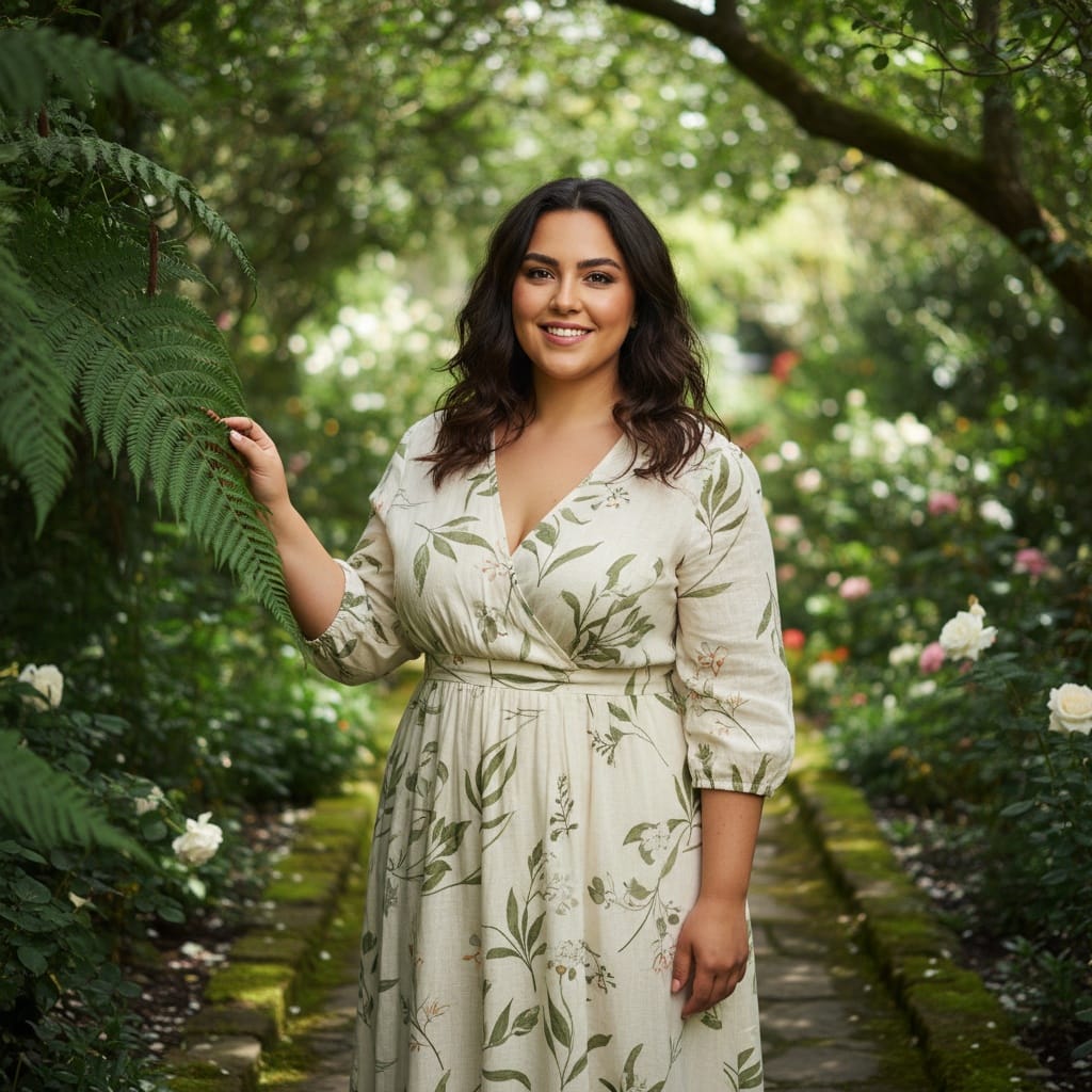 curve middle_eastern woman natural park setting 72919228