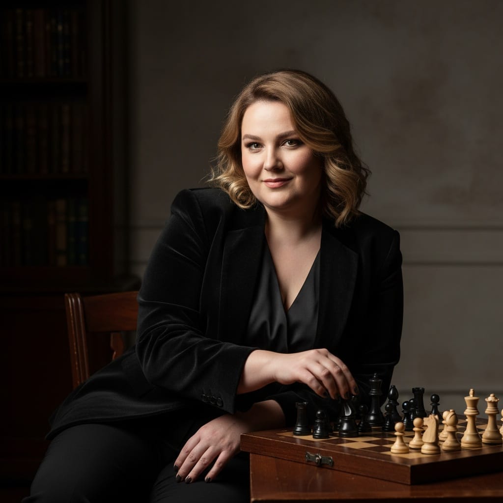 curve white woman chess mastermind strategist 79178975