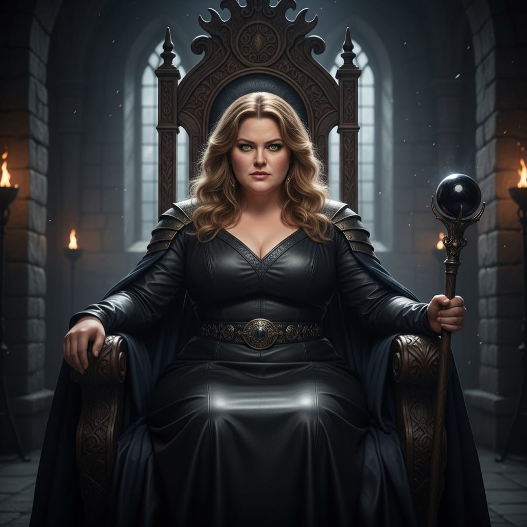 curve white woman dark throne room ruler 31232125