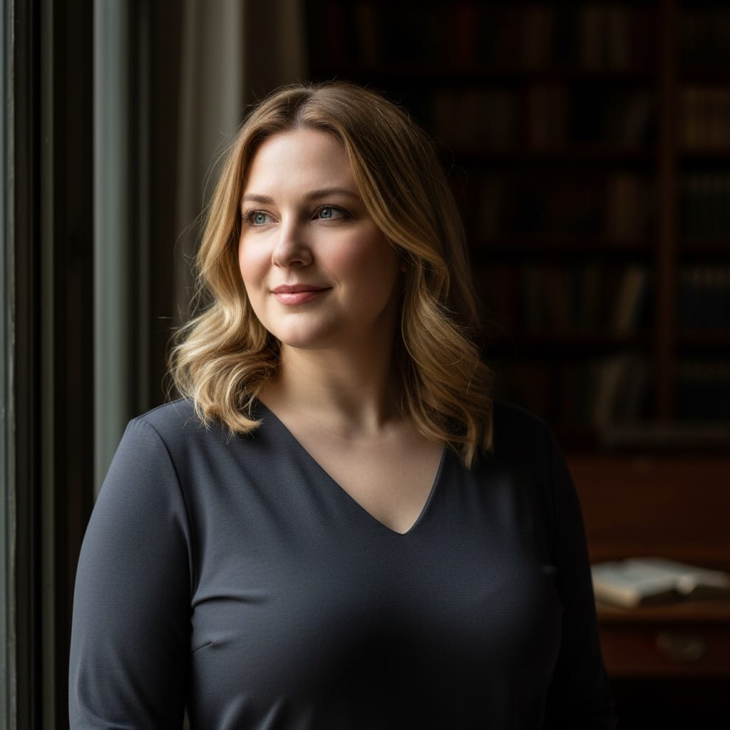 curve white woman dramatic window light 65921838