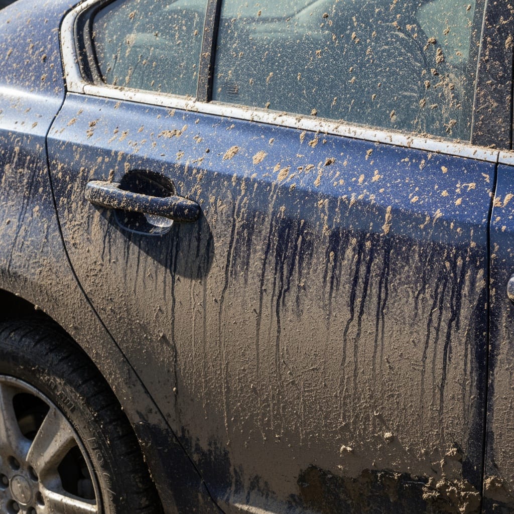 dirty car before shot 17522492