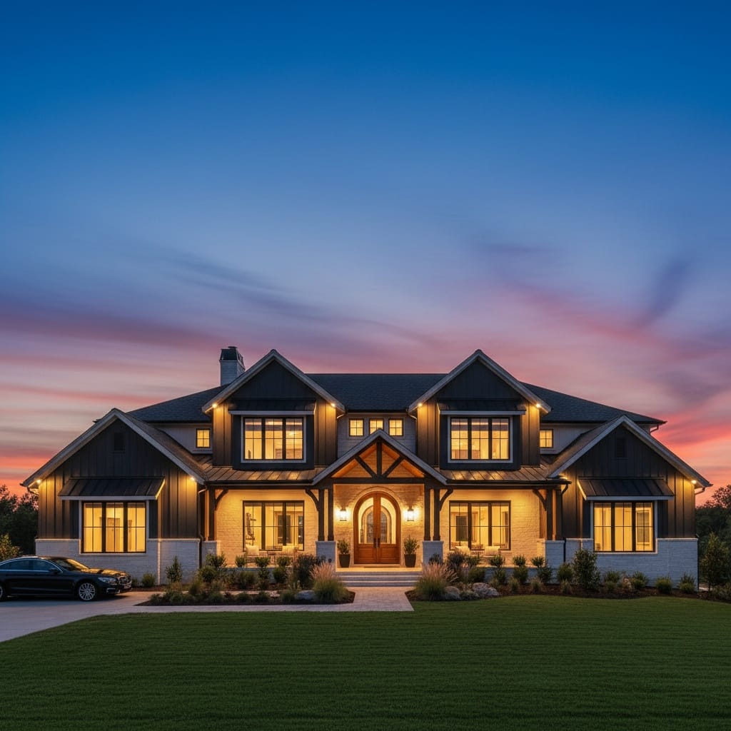 dramatic exterior twilight 94697297