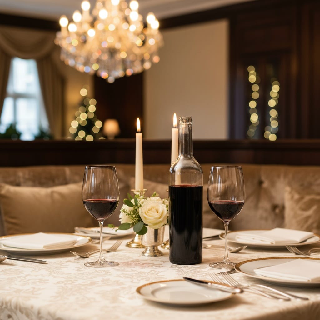 elegant dining table scene 24235548