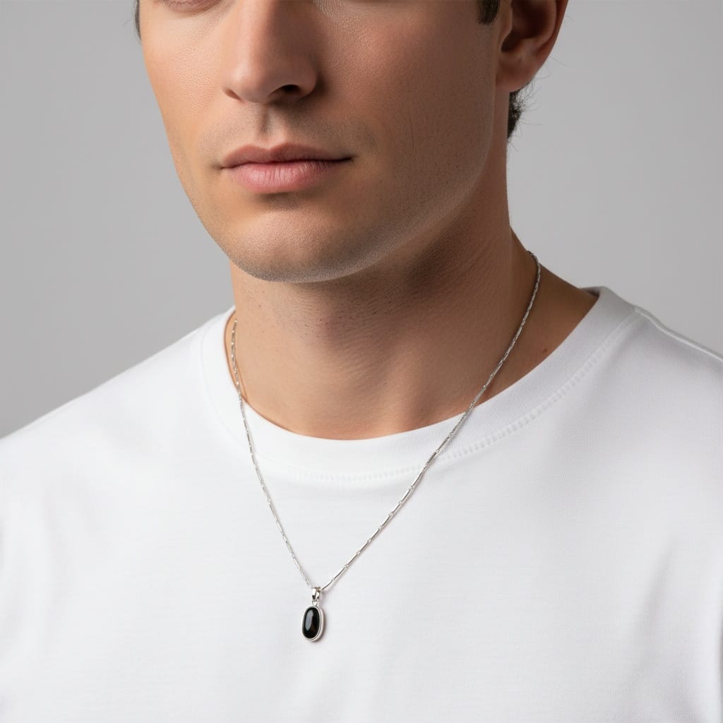 elegant necklace portrait 61628692