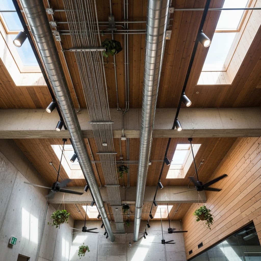 exposed ceiling industrial vibe 20185131