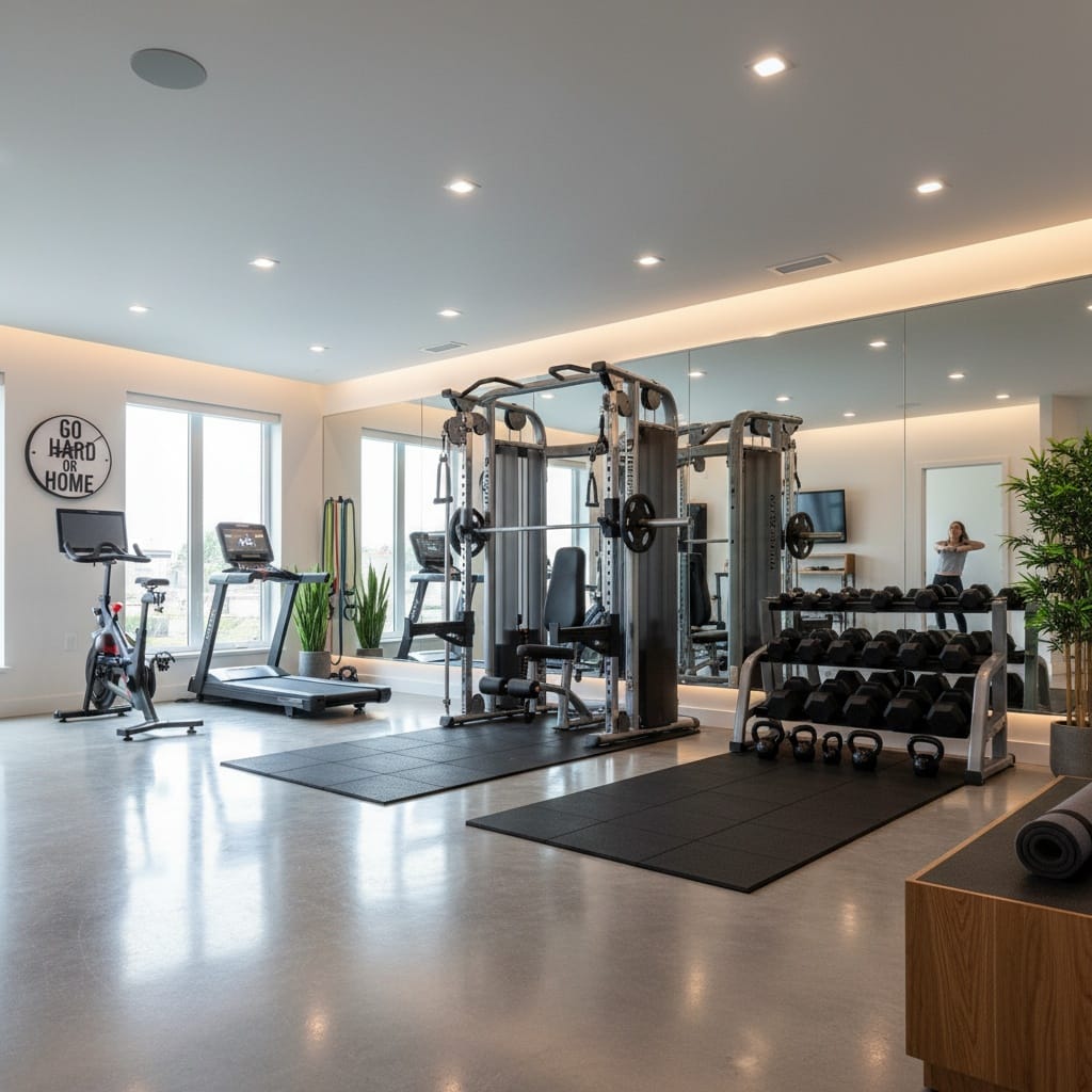 fitness room equipment detail 29179699