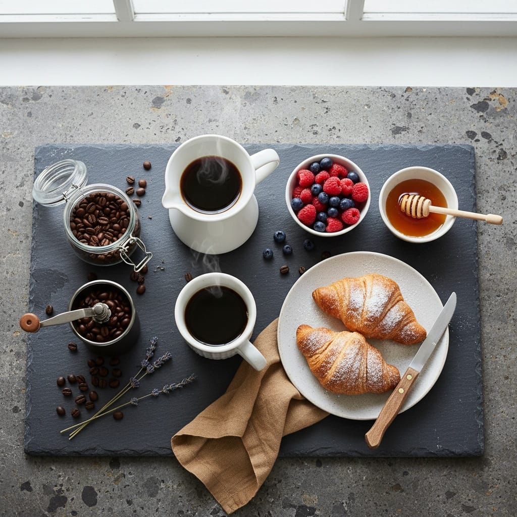 flat lay overhead 57095651