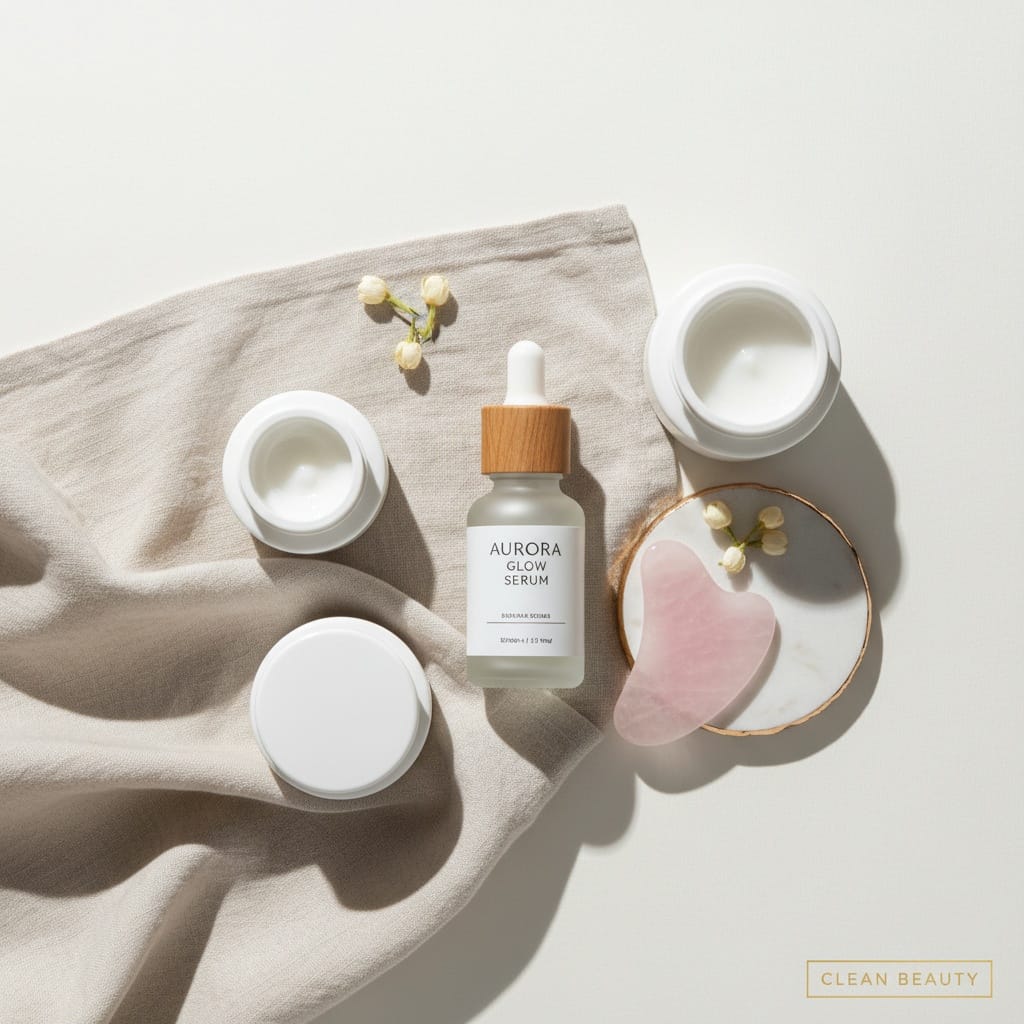 flat lay overhead product 69525484
