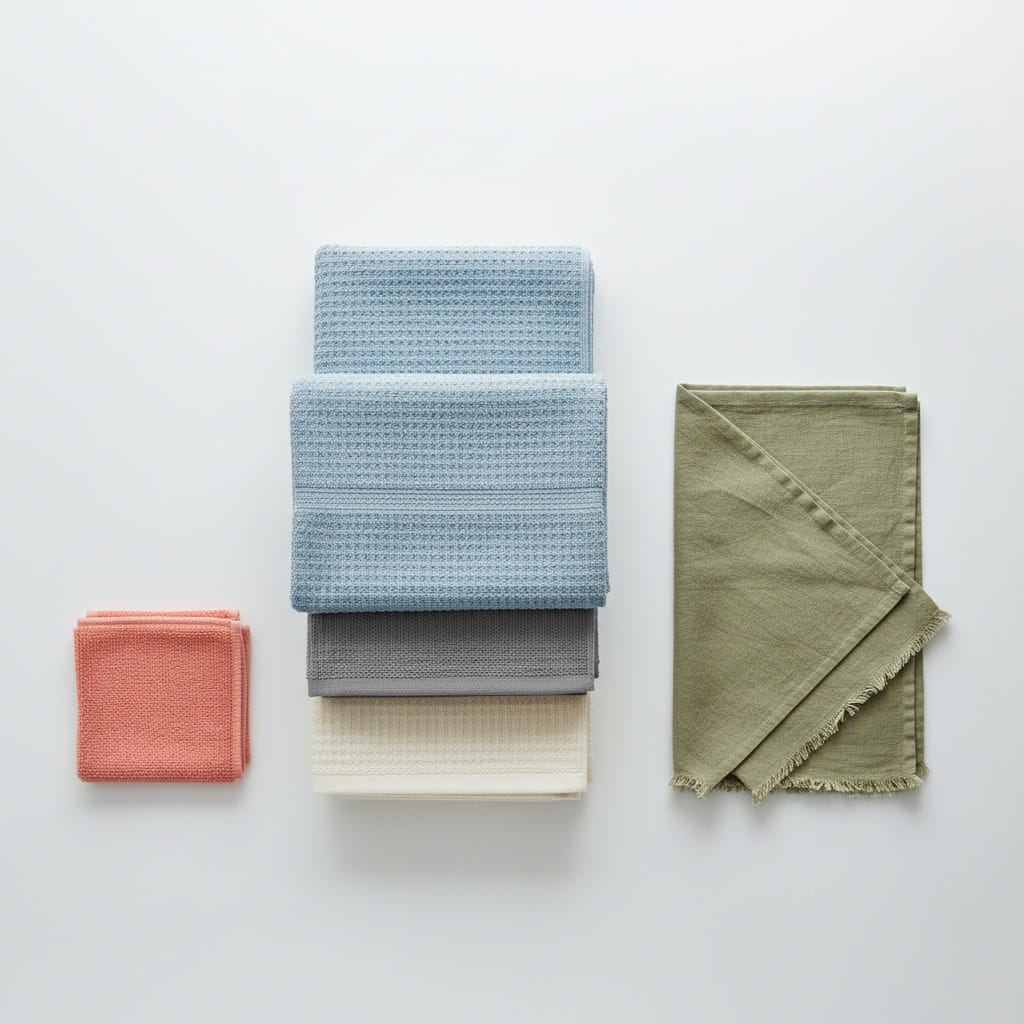 folded stack flat lay 66060938