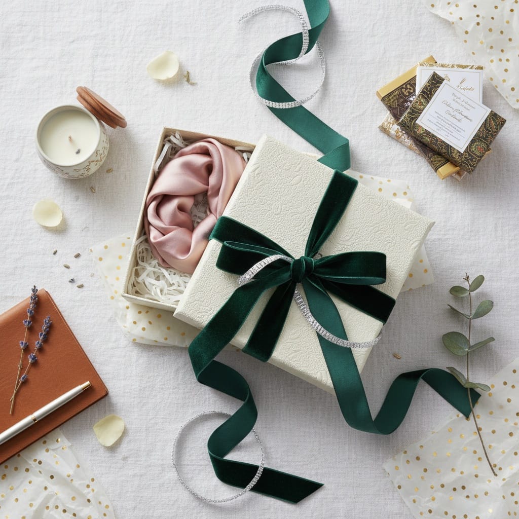 gift flatlay packaging 97768371