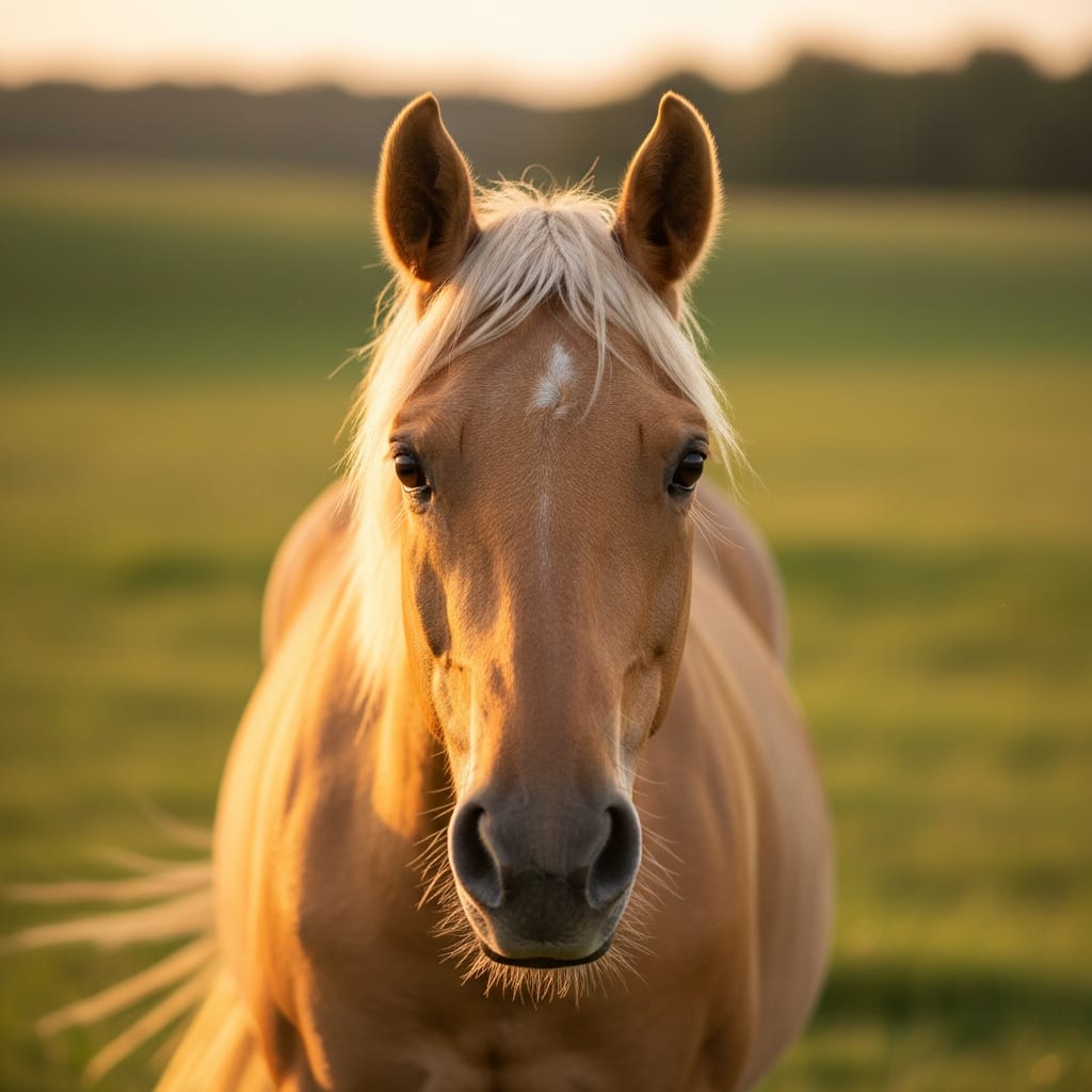golden hour pasture portrait 73073679