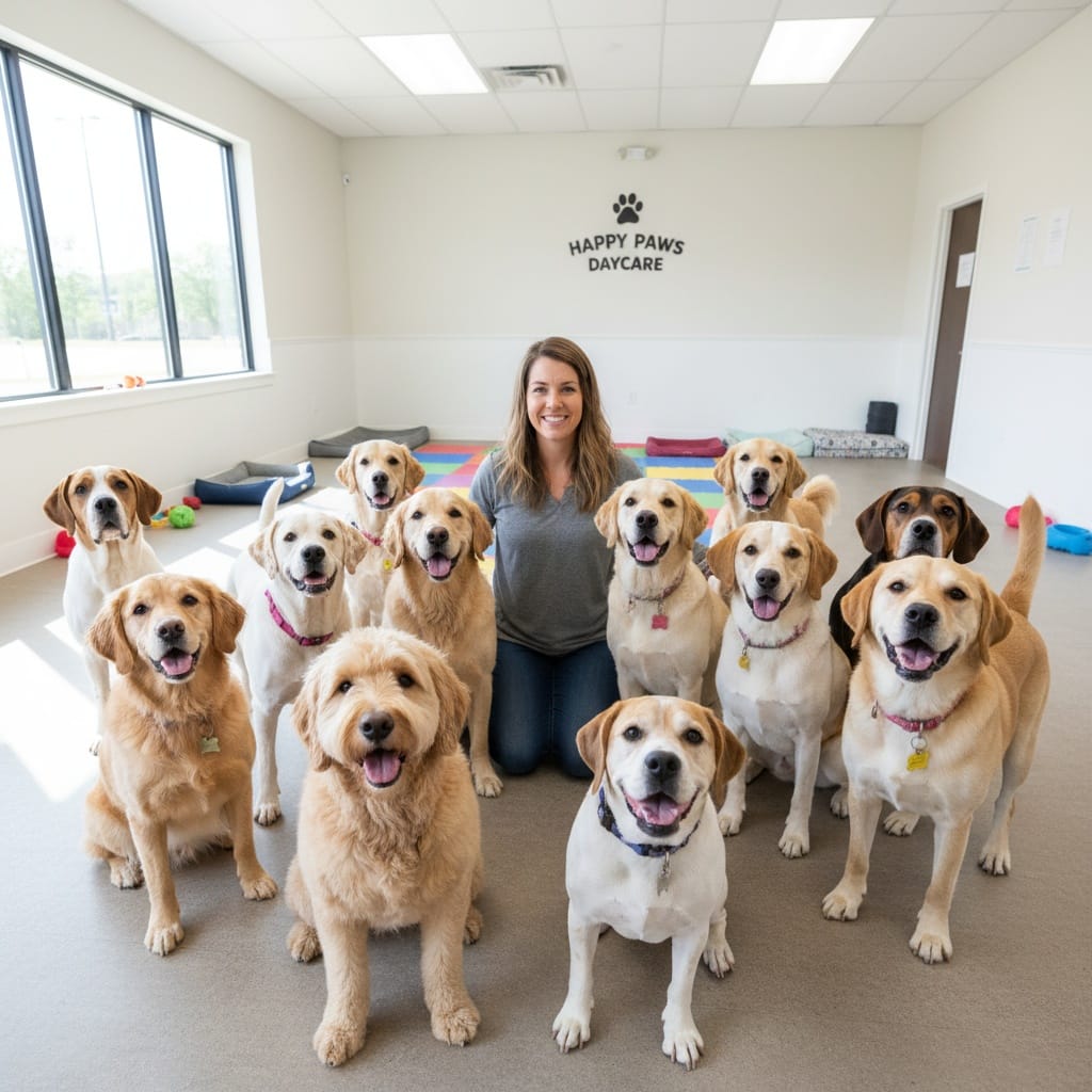group portrait multiple dogs 65276020