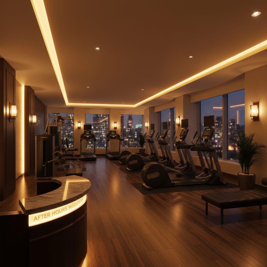 gym evening ambient 89685526