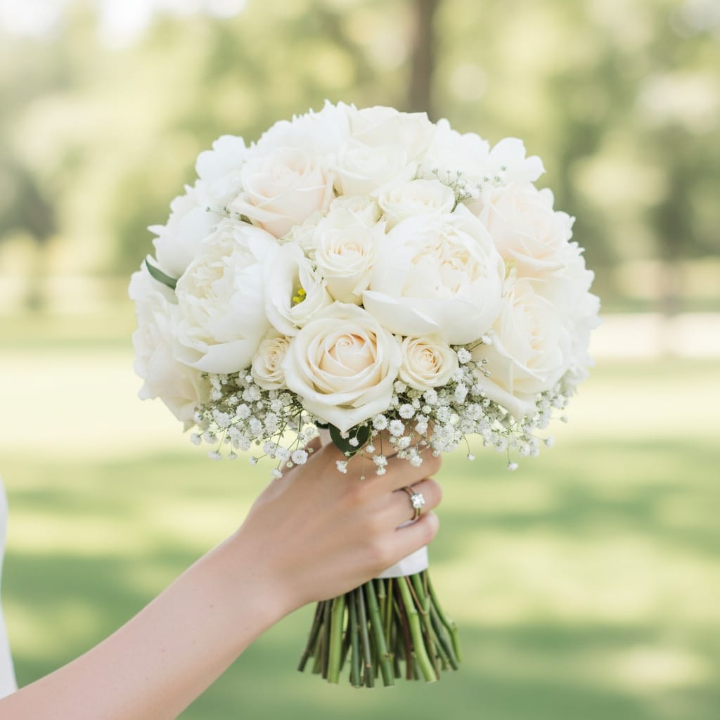 hand holding bouquet 11821891