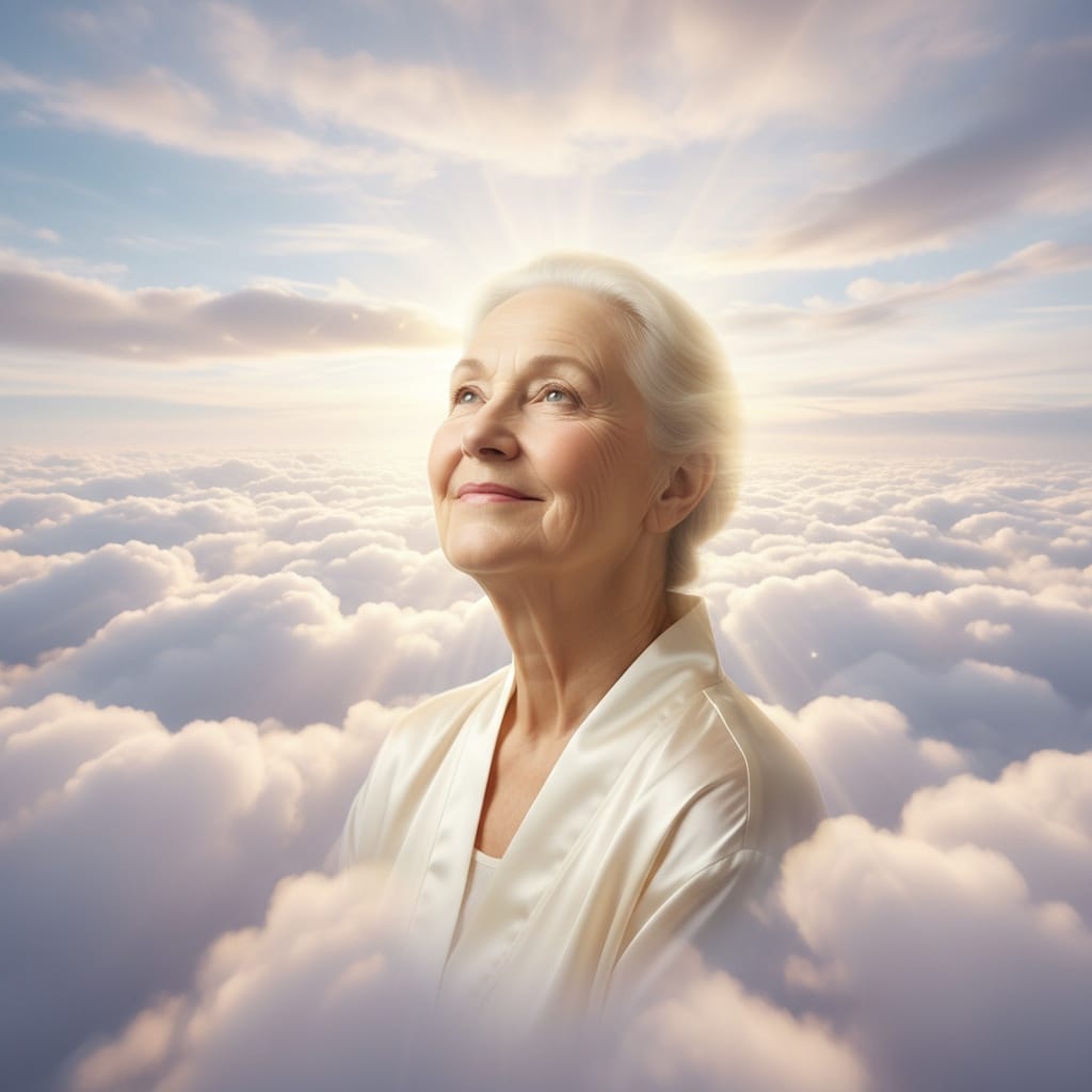 heavenly clouds portrait 54855349
