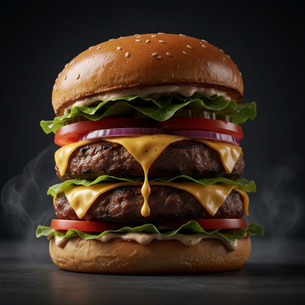 hero burger dramatic side 27614460