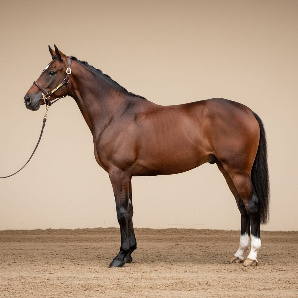 horse full body conformation 47157358