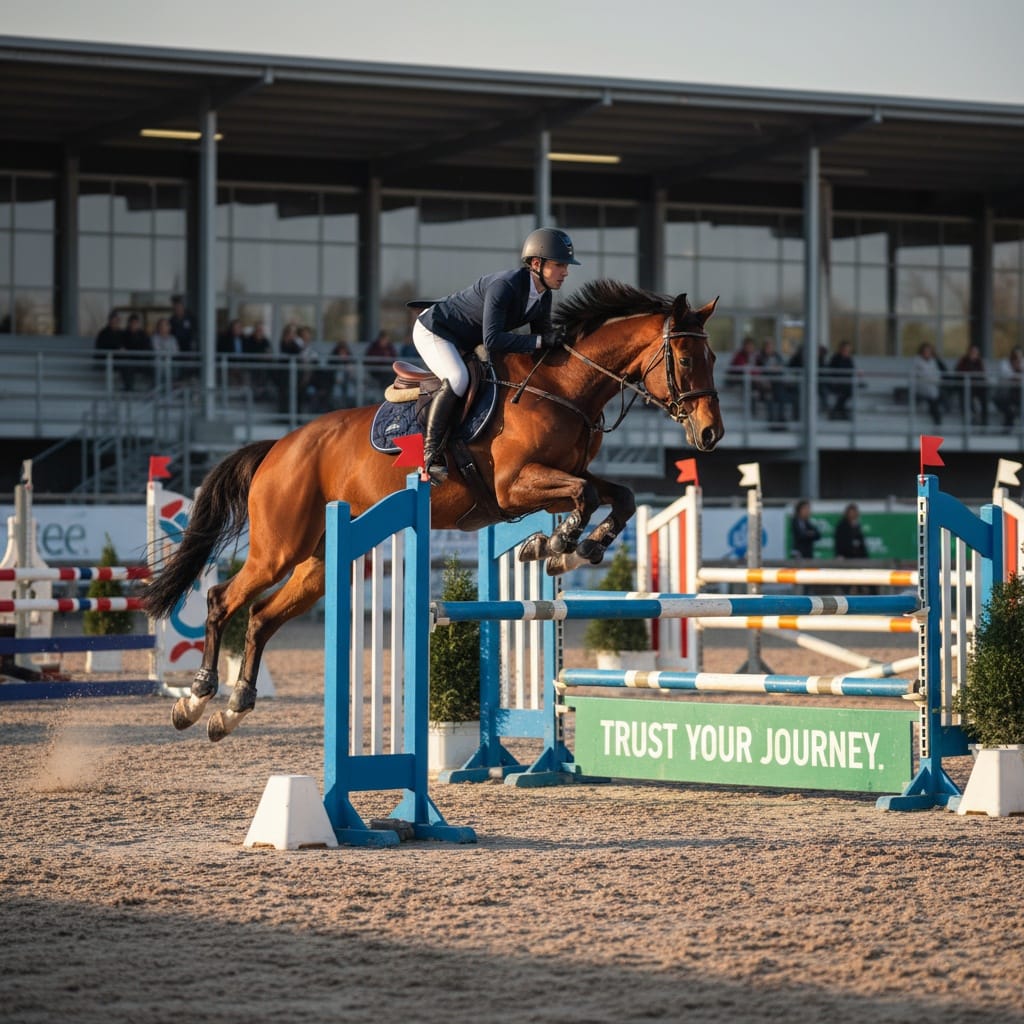 horse jumping or training 76054949