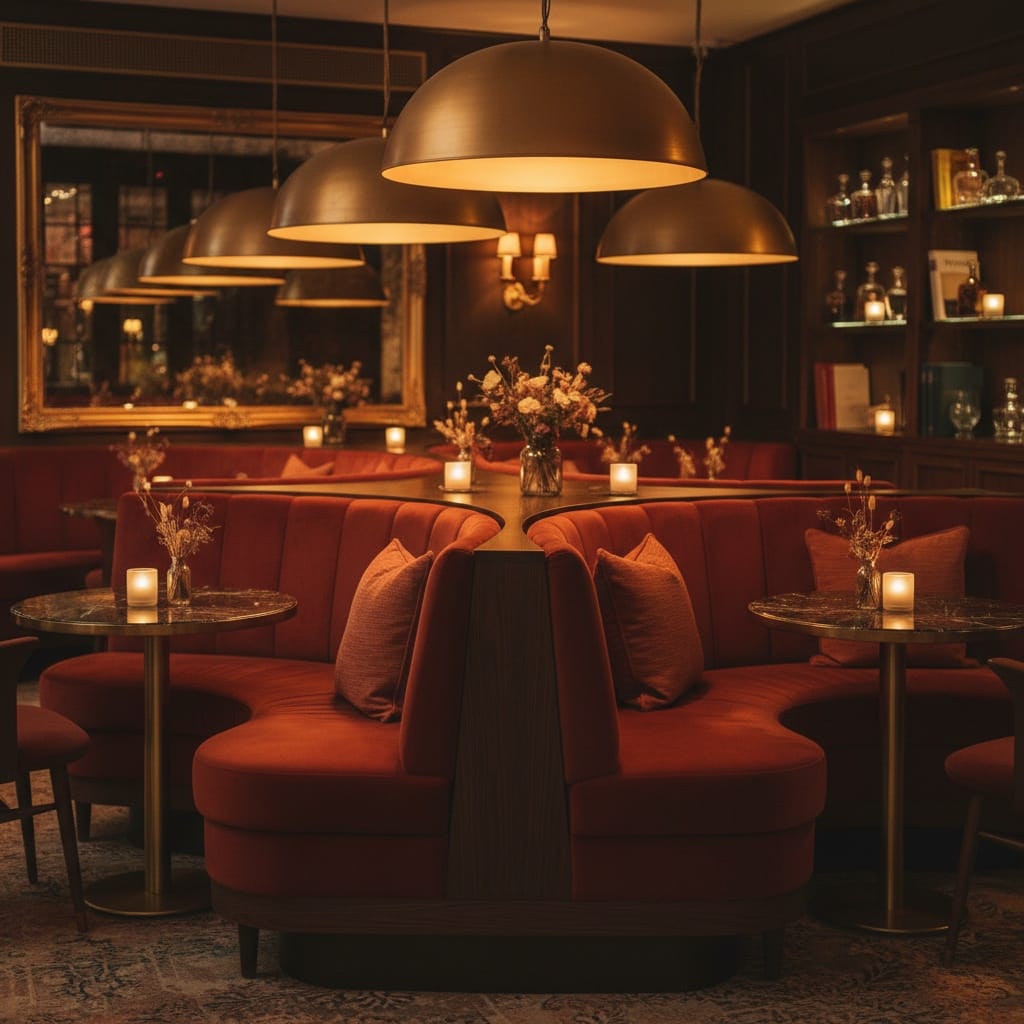 intimate booth seating 38362467