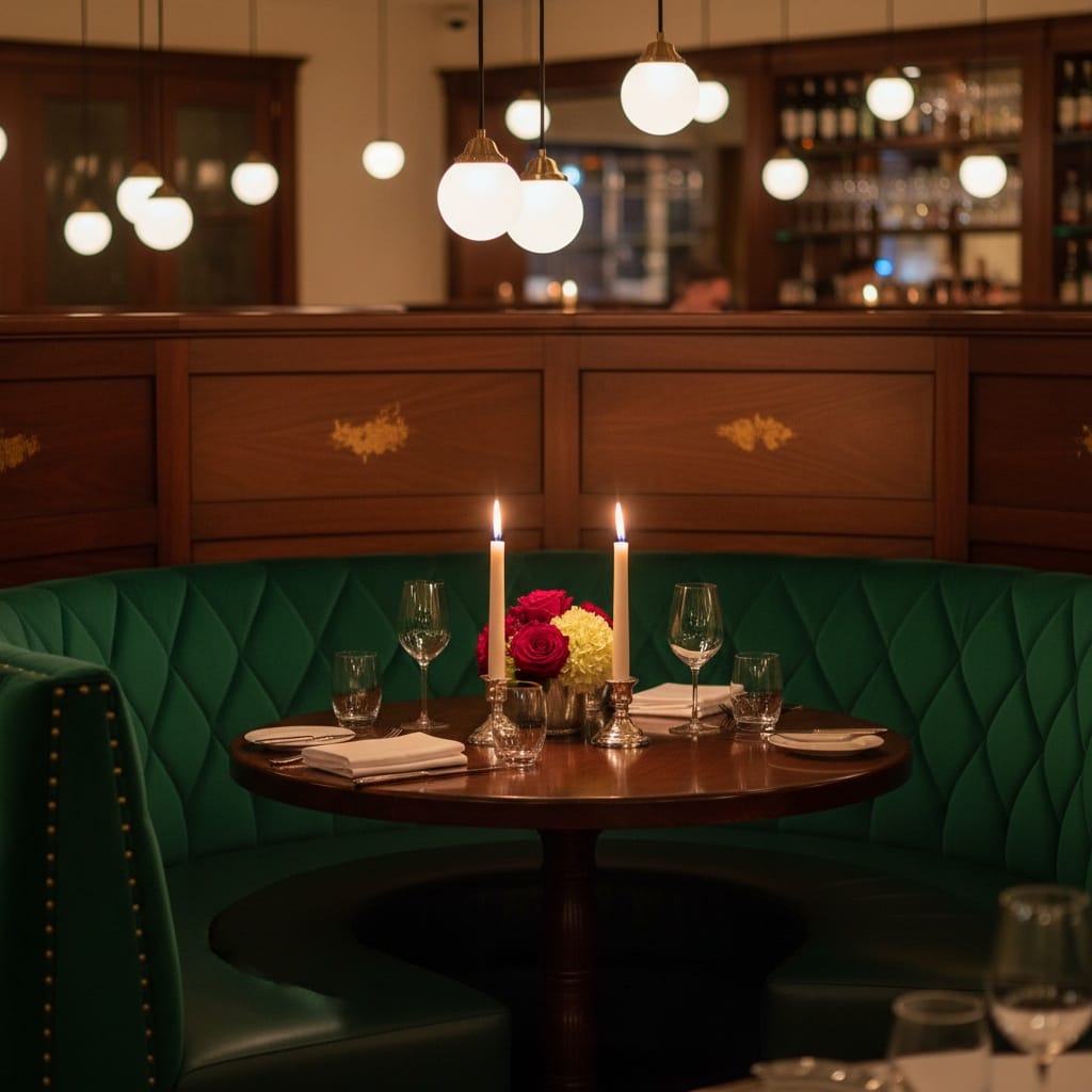 intimate booth seating 64989740