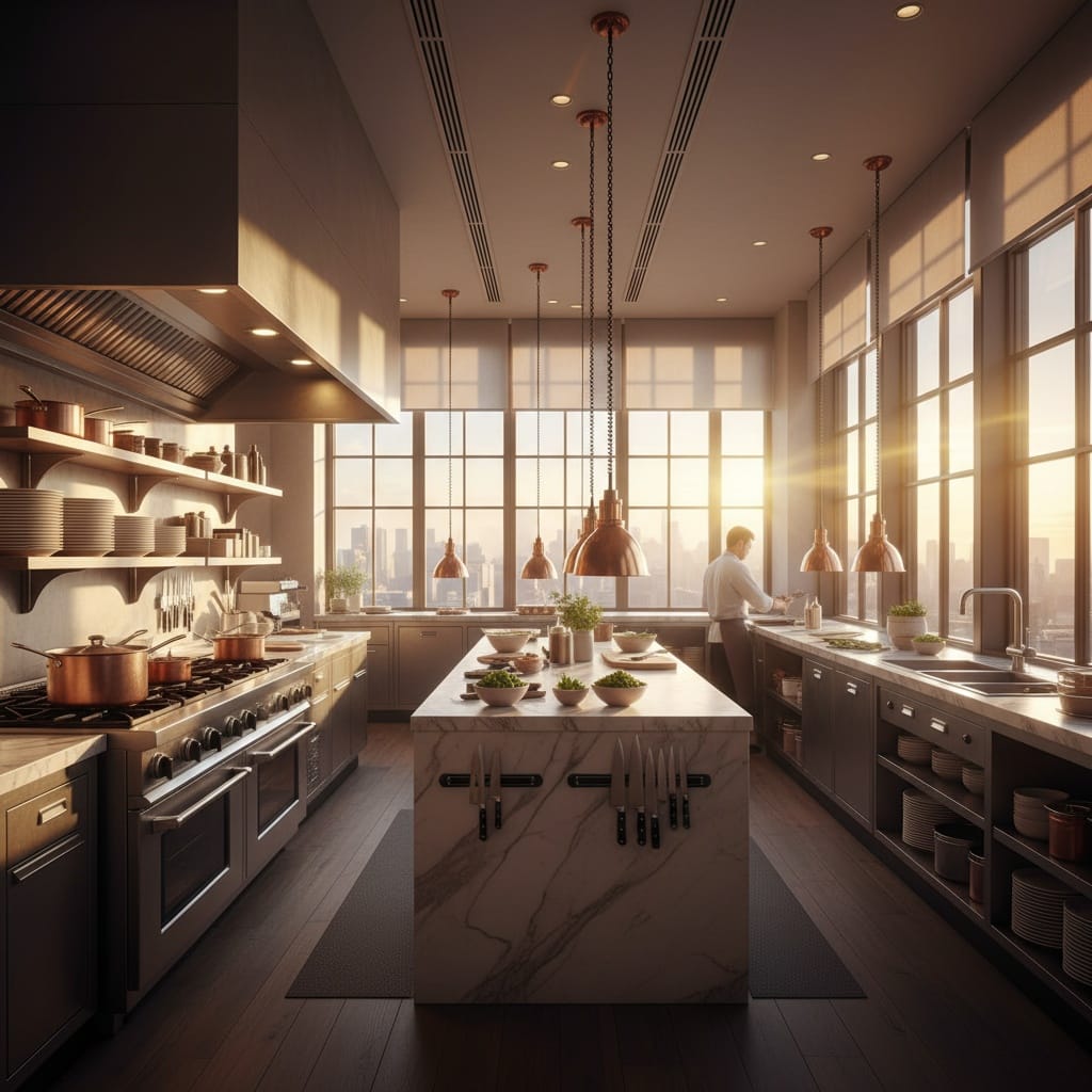 kitchen at golden hour 47802596