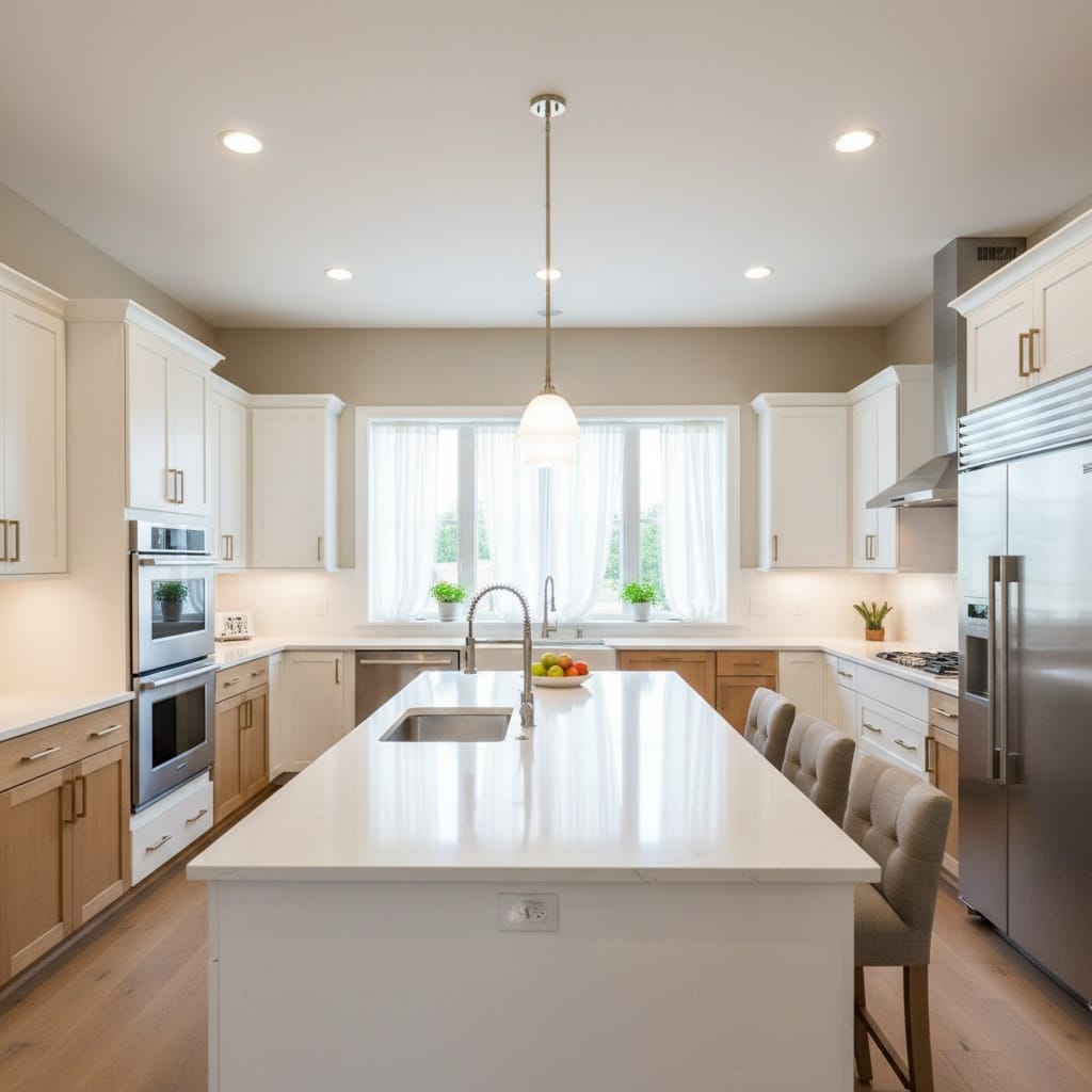 kitchen bright clean 60932714